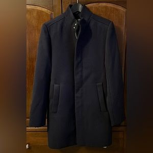 H&M Navy Coat - NWOT